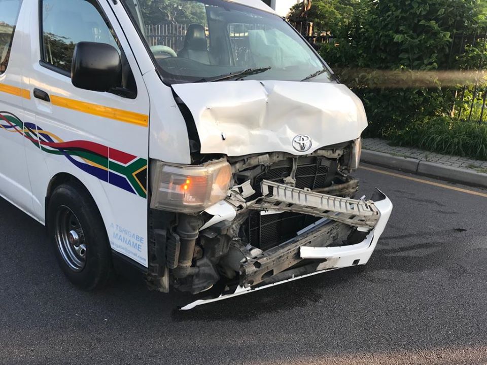 Multiple injured in a taxi collision in Bryanston