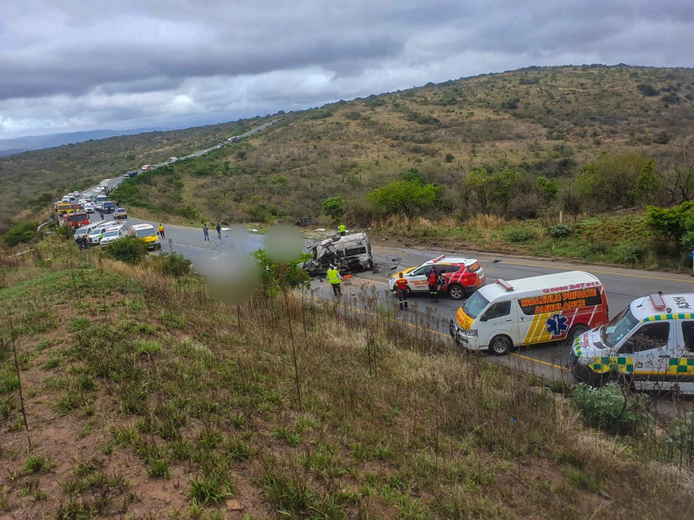 Horror crash kills 13 as truck and minibus collides on the R34 Mthonjaneni pass in KZN