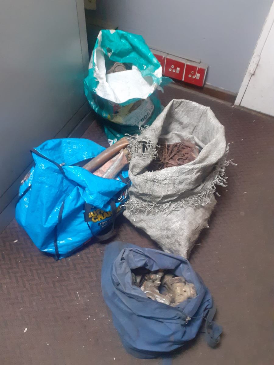 Two suspects arrested for possession of copper cables in Cambridge