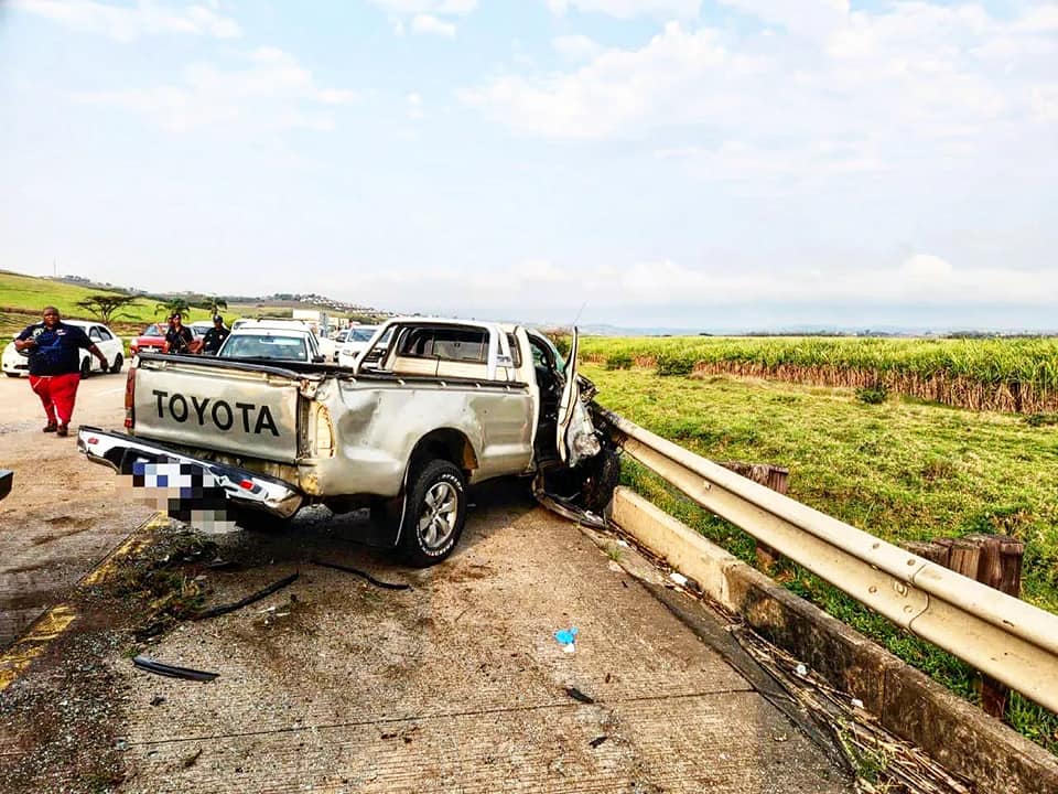 Four killed in a collision on the N2 Northbound at the Mvoti Bridge