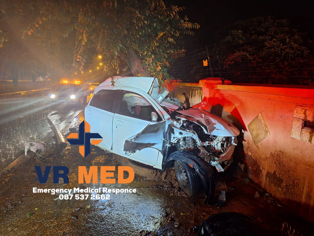Fortunate escape from serious injury after a collision in Bloemfontein