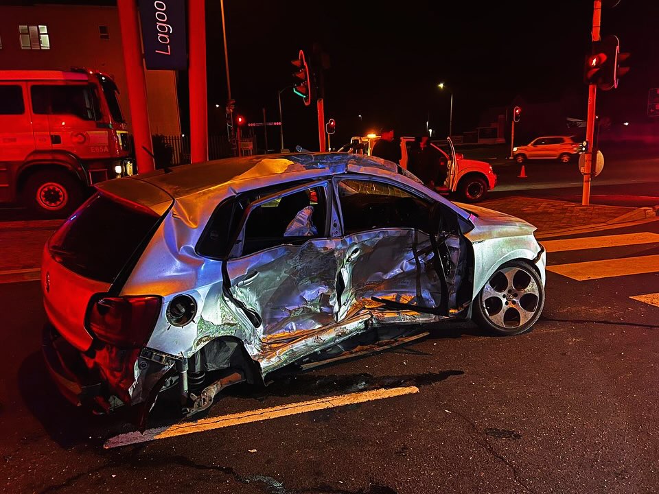 One person critically injured in a two-vehicle collision on the R27 in ...