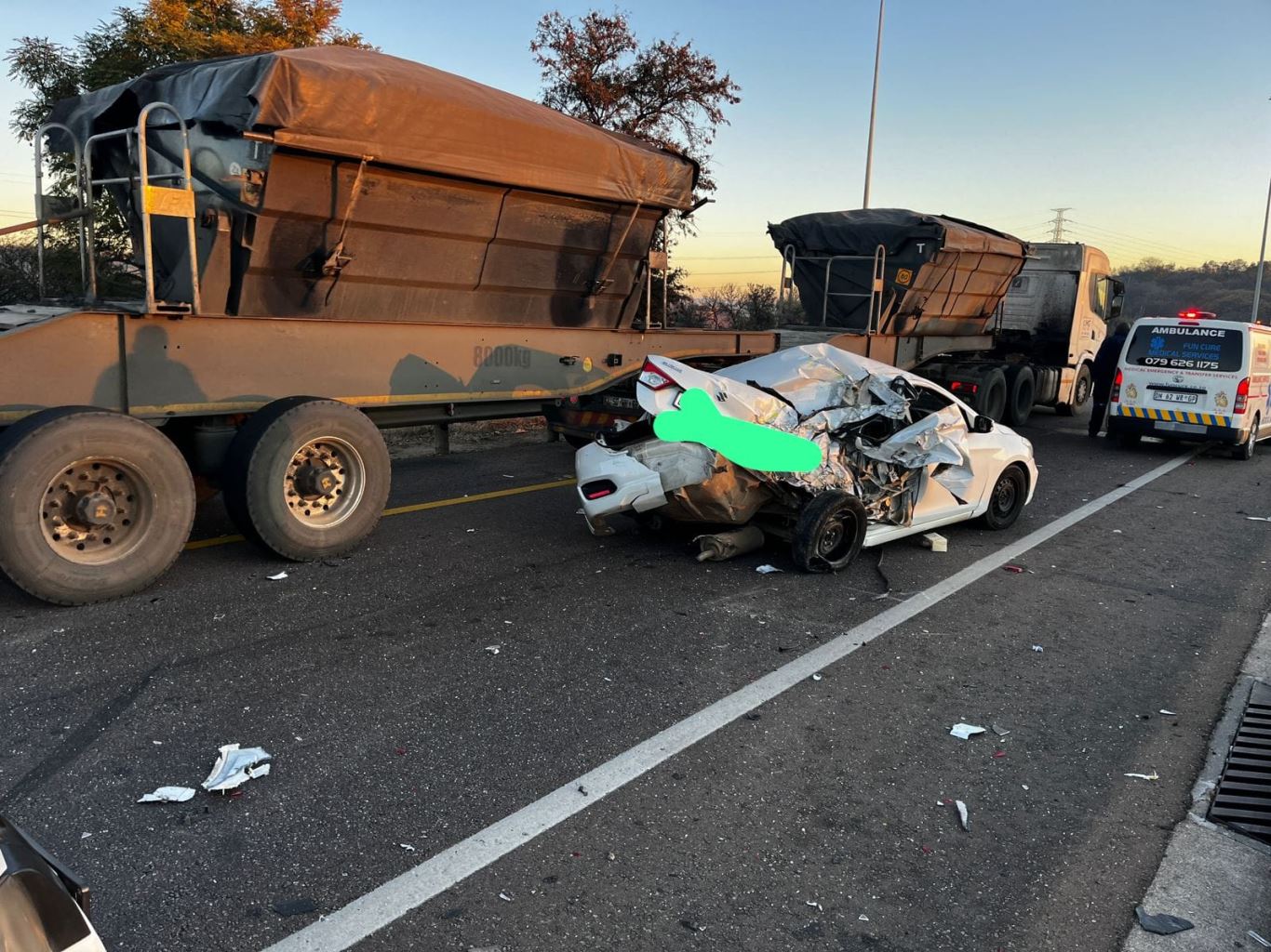 Multi-vehicle collision on N1 Northbound at Proefplaas causing heavy delays