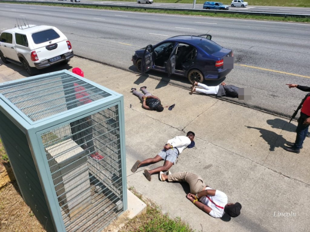 Four suspects arrested after a high-speed chase in Naturena, JHB