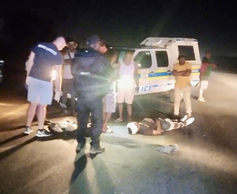 A pedestrian was run over by two vehicles in Frasers