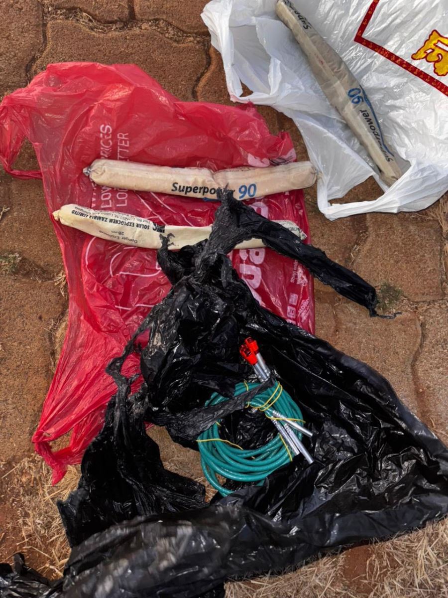 Suspects arrested in possession of illegal explosives
