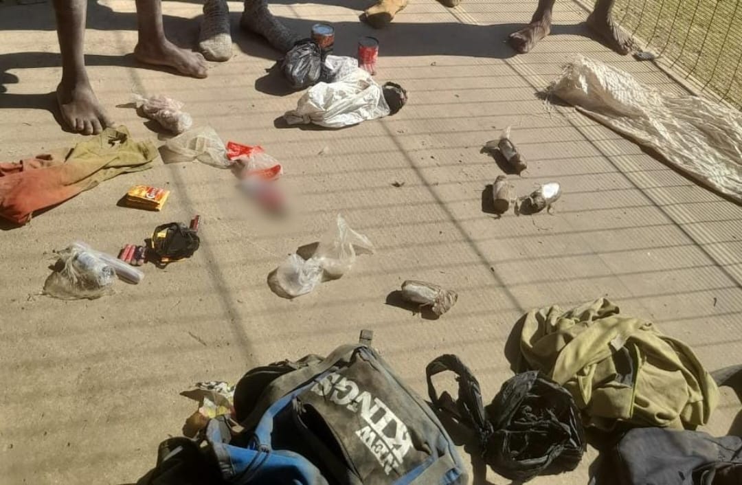 Illegal mining suspects arrested and found in the possession of explosives