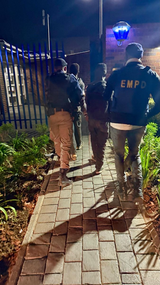 Suspects arrested by the anti-cable theft unit in the Primrose area