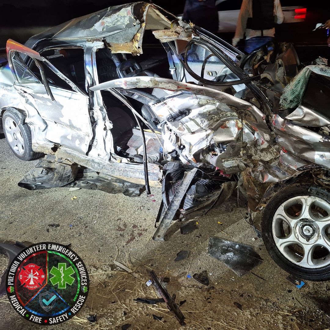 Crash on the N4 between Solomon Mahlangu & Simon Vermooten