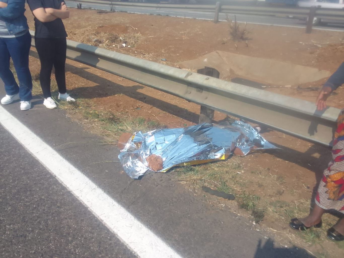Pedestrian crash causing traffic delays on the R24 direction east ...