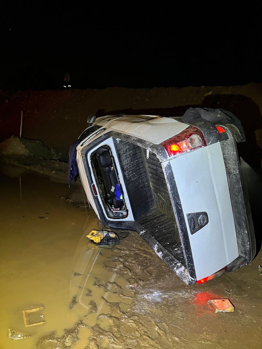 Two vehicles collide on the N4 near the Waterfall Mall offramp.