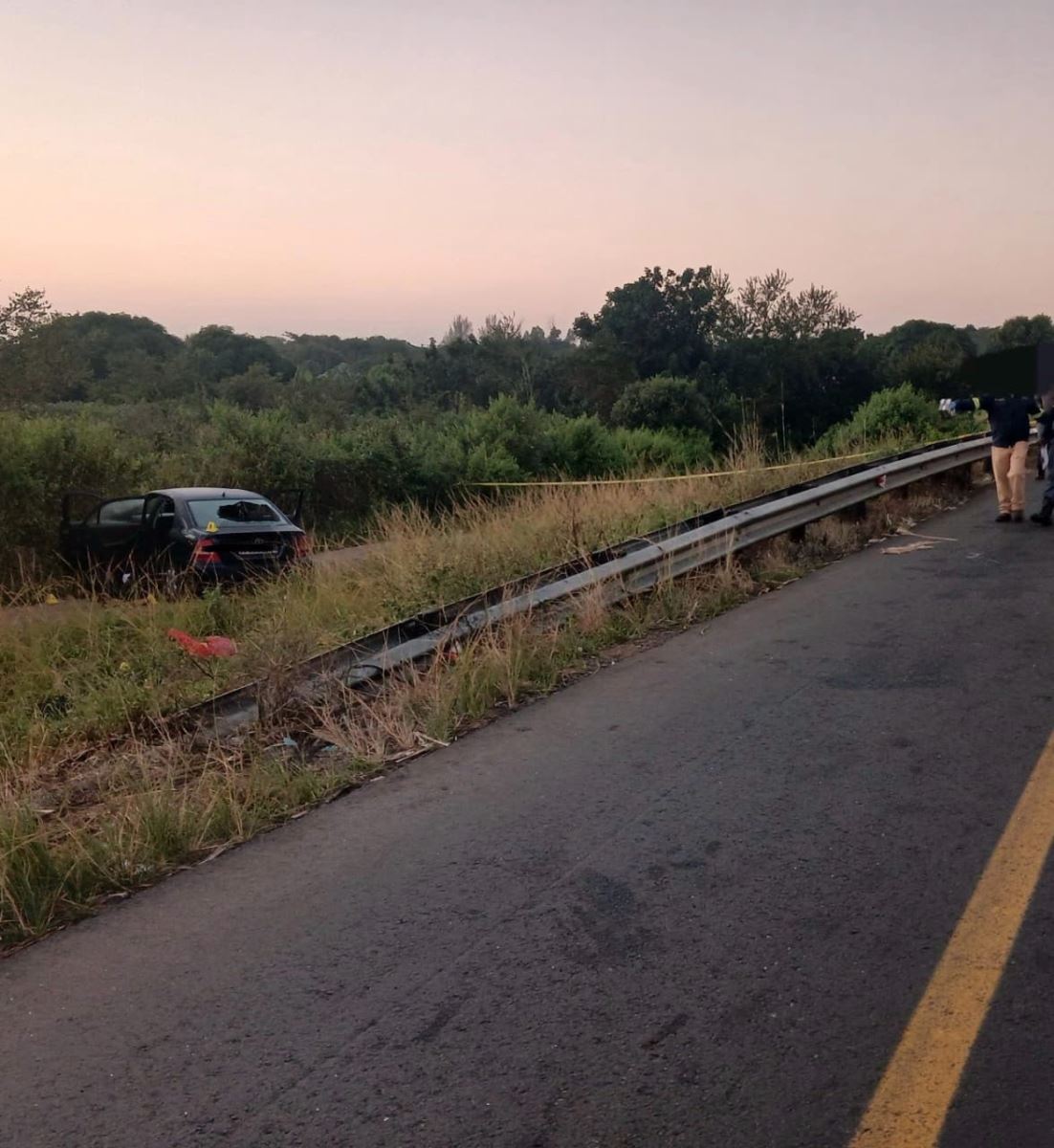 Two suspected armed robbers were shot and fatally wounded, and one was ...