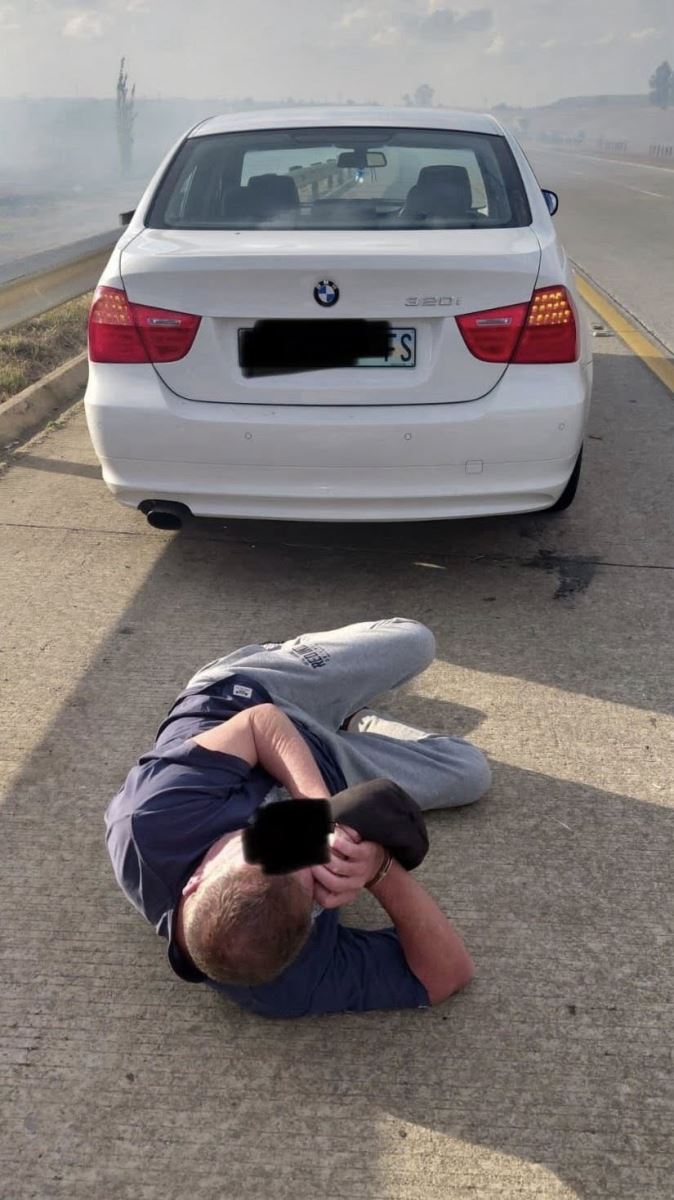 A suspect arrested on the N1 for possession of a suspected stolen motor ...