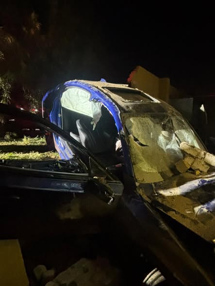 A motor vehicle collision in Sandton left one occupant trapped inside a ...