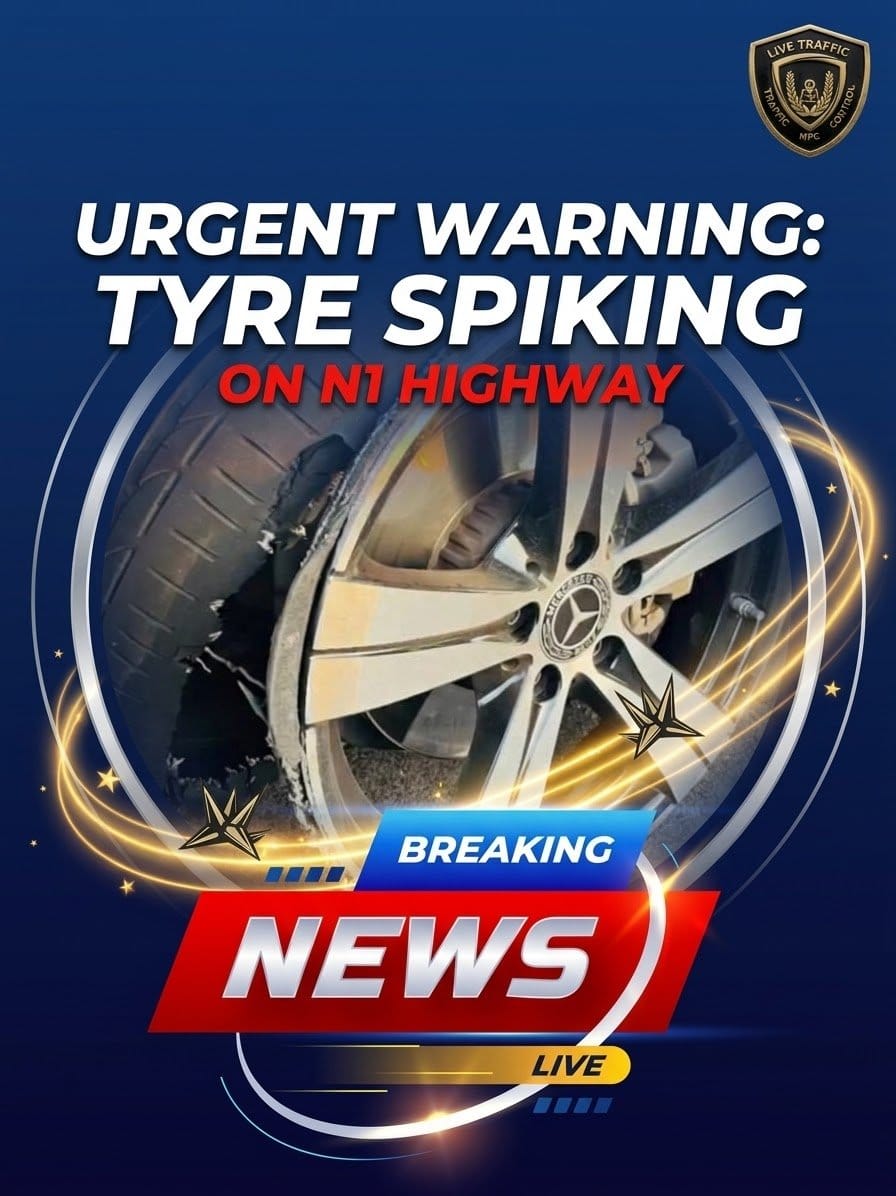 Spiking report and warning to motorists travelling between Limpopo and Gauteng