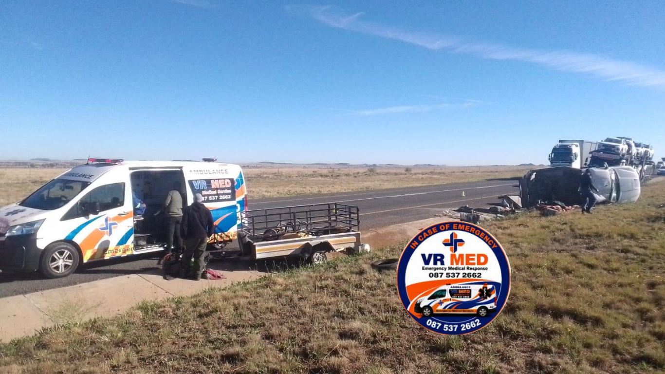 Six injured in a collision on the N1 about 45km out of Bloemfontein