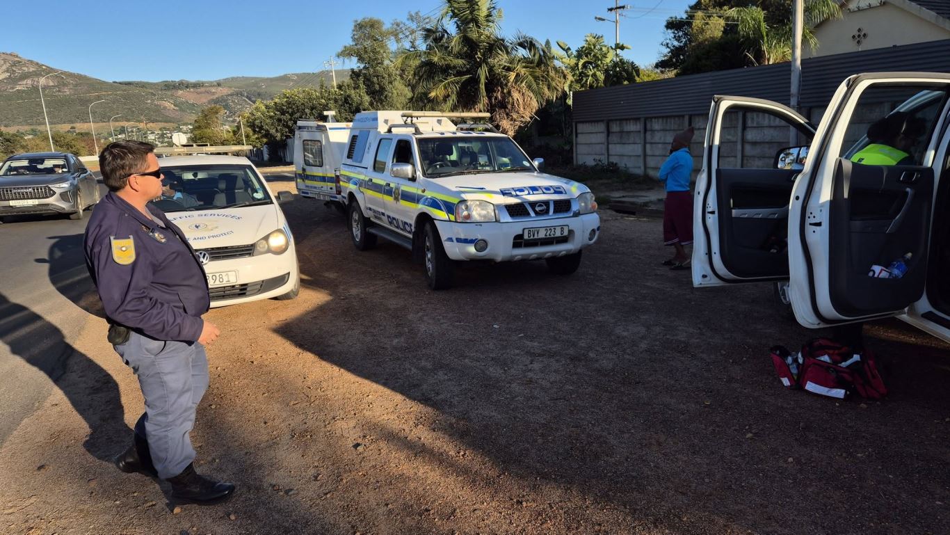Pedestrian injured in a collision on Langenhoven Road, Paarl