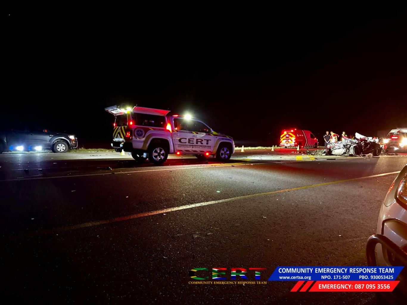 Fatal motor vehicle collision on the R57 at the N1 turn-off in Vanderbijlpark