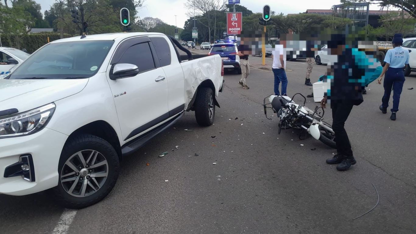 A biker has been involved in a crash on Old Main Road, Hillcrest, near the Mall