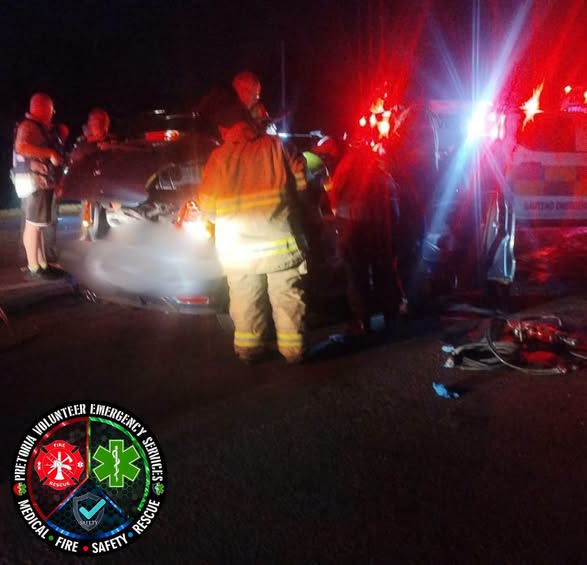 PVES members responded to a single vehicle rollover on the N1 South, N4 East