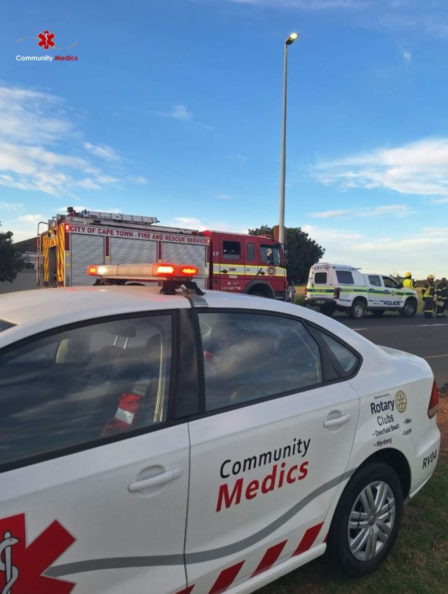 Motor vehicle collision in Melkbosstrand