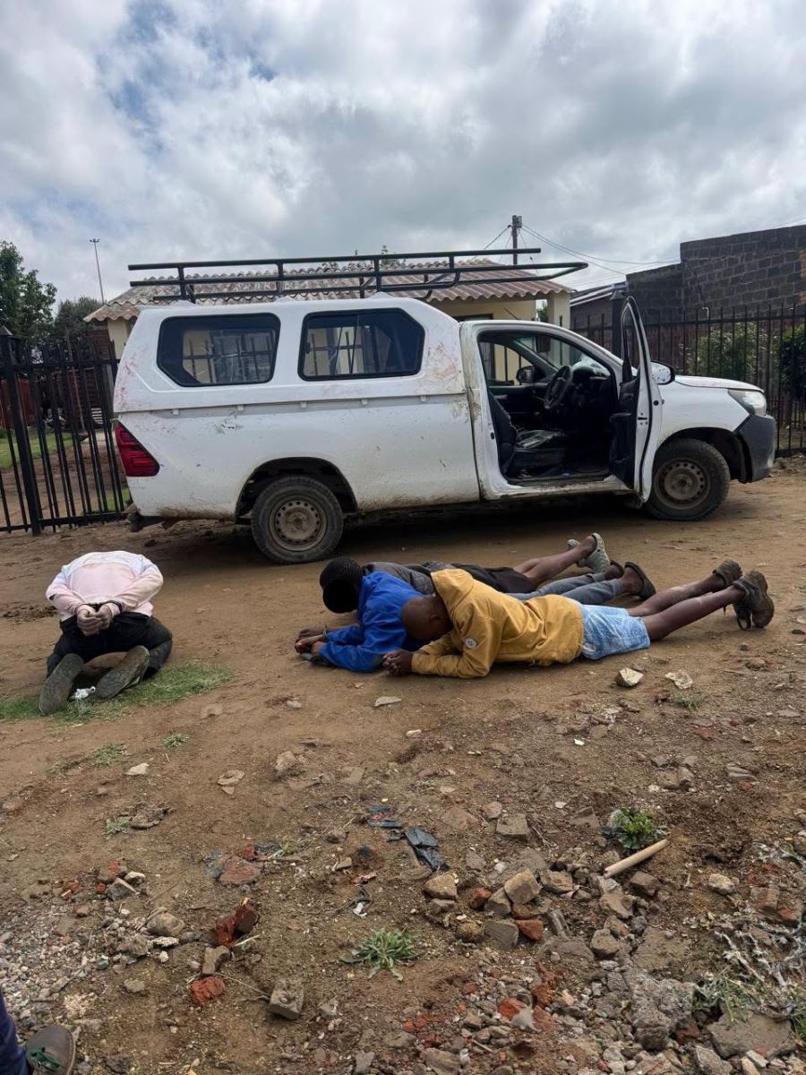 Four suspects arrested for the possession of a suspected stolen vehicle and a car-hijacking