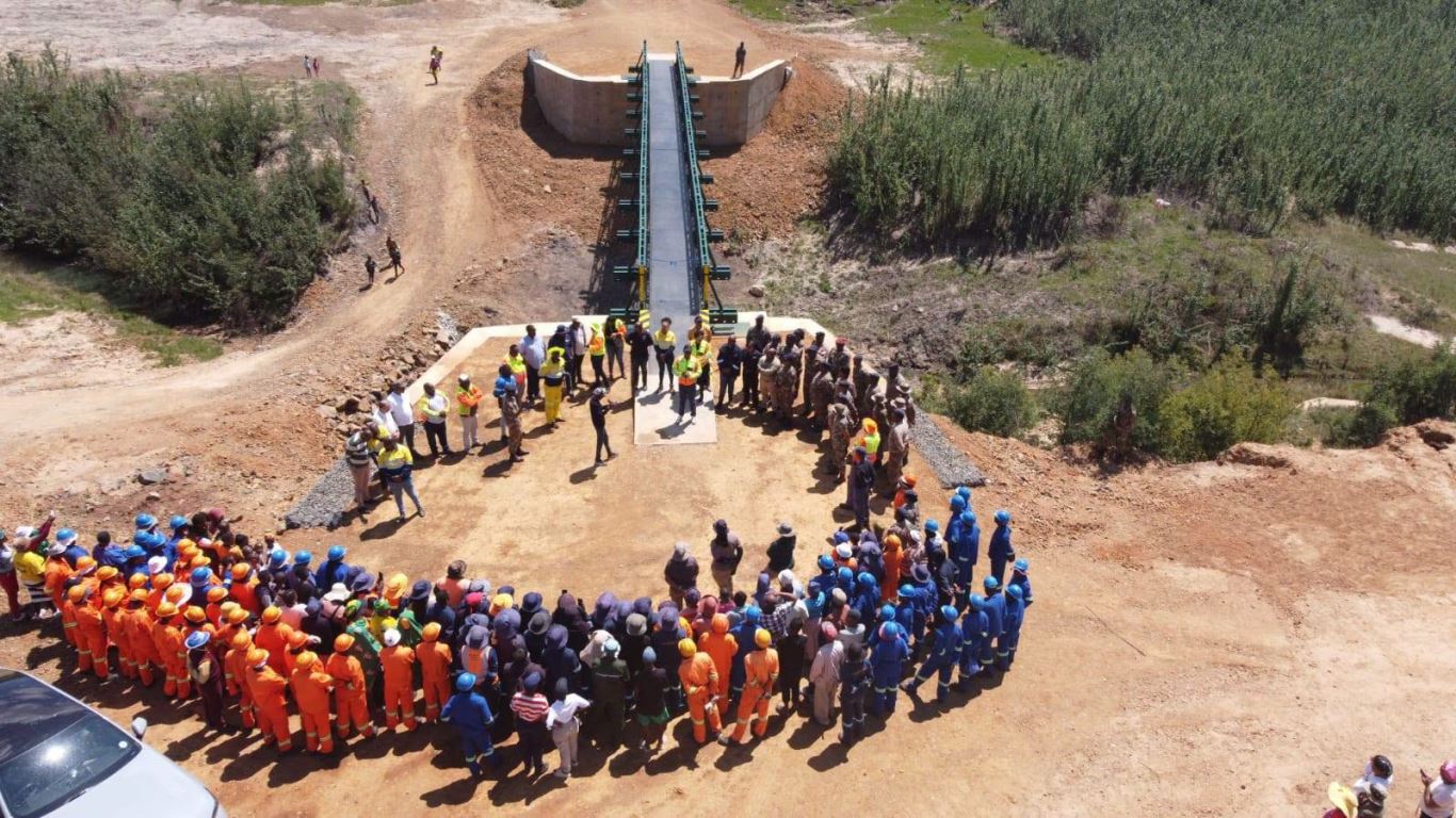 A moment of celebration in Qwaqwa with the ribbon cutting ceremony at the Roma Bridge