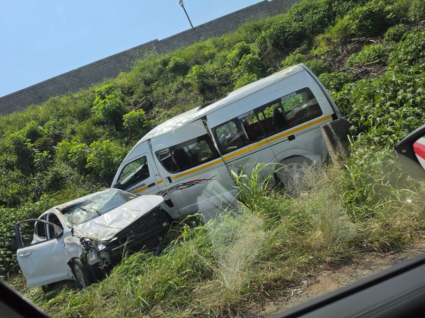 Multiple patients were injured following a serious collision involving a taxi and a light motor vehicle on the M25 KwaMashu Highway
