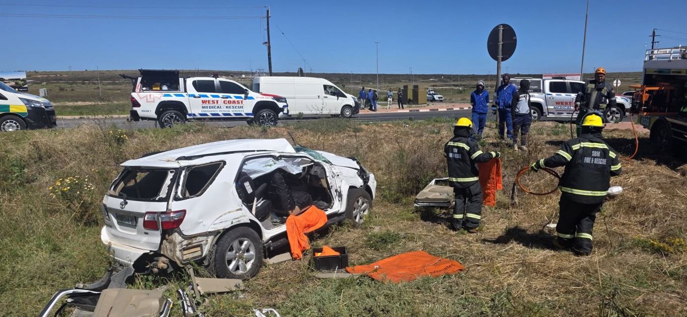 Two vehicles collided on Salanha Road, Vredenburg