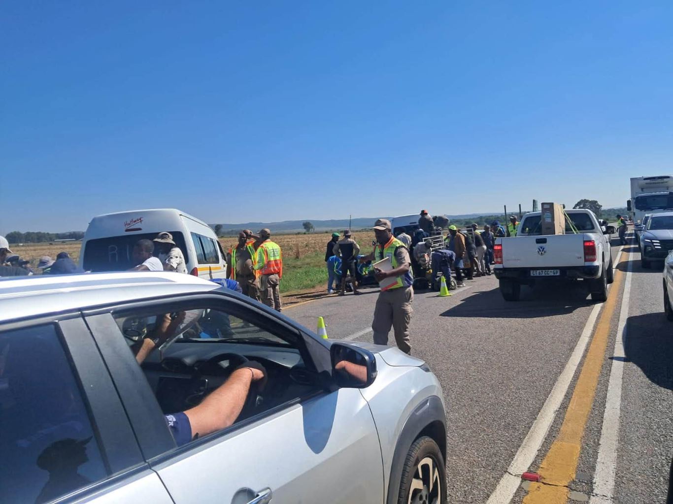 Multidisciplinary roadblock along the N12 today as part of October Transport Month
