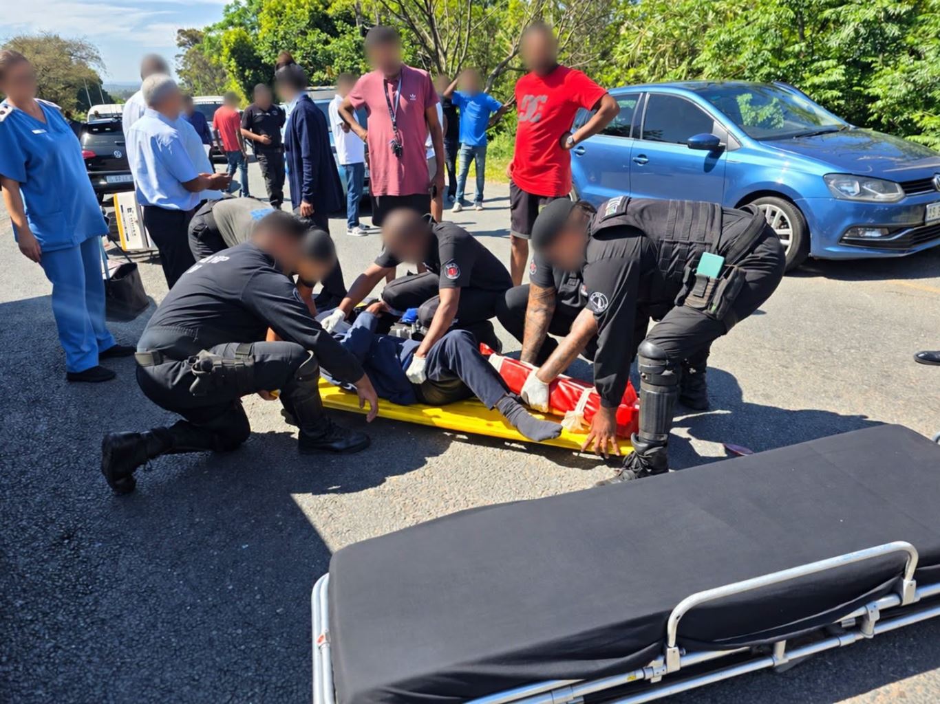 A motorcyclist sustained serious injuries following a crash on the R102