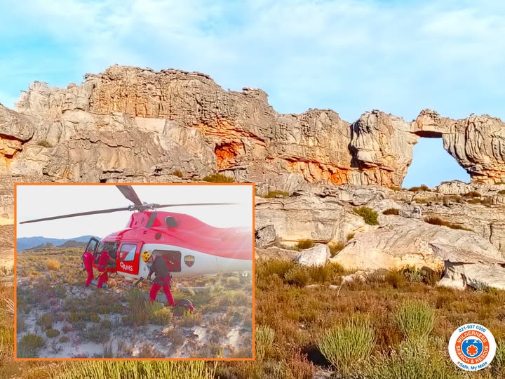An SOS distress signal sent from a Garmin inReach satellite communicator sparked a swift mountain rescue response at the iconic Wolfberg Arch in the Cederberg