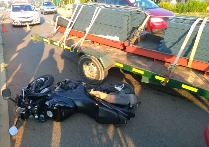 Biker left critical following a collision in Moreleta Park