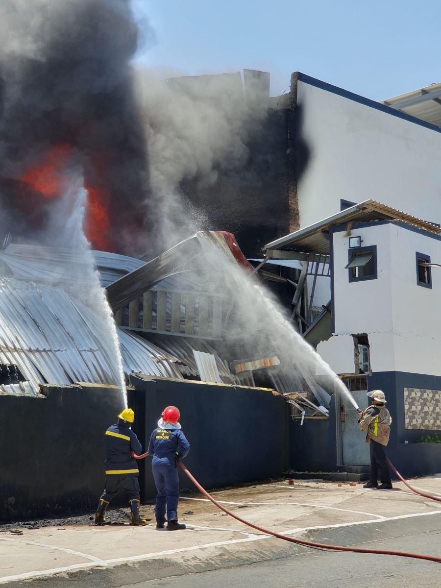 Fire destroys business in Durban
