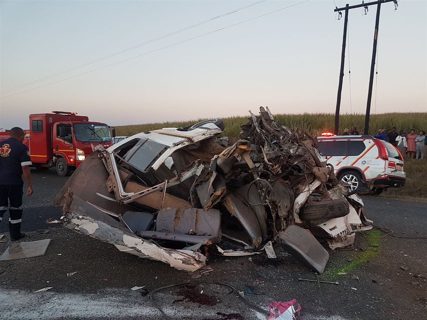 Six killed, seven critical in head-on taxi collision near Dalton in KZN