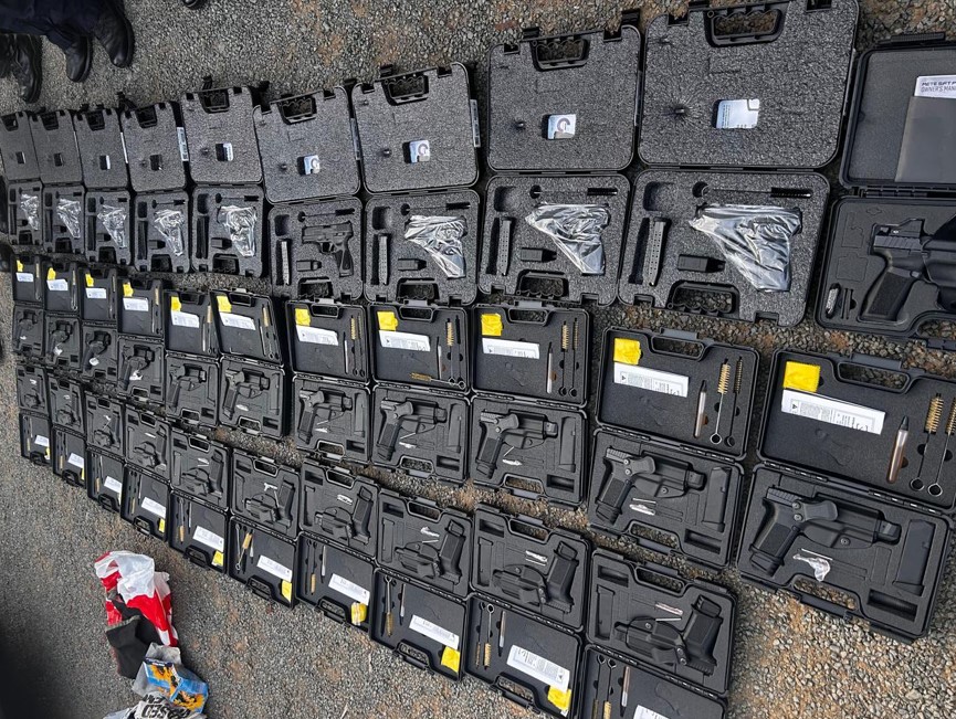 Major seizure of illegal firearms in Johannesburg