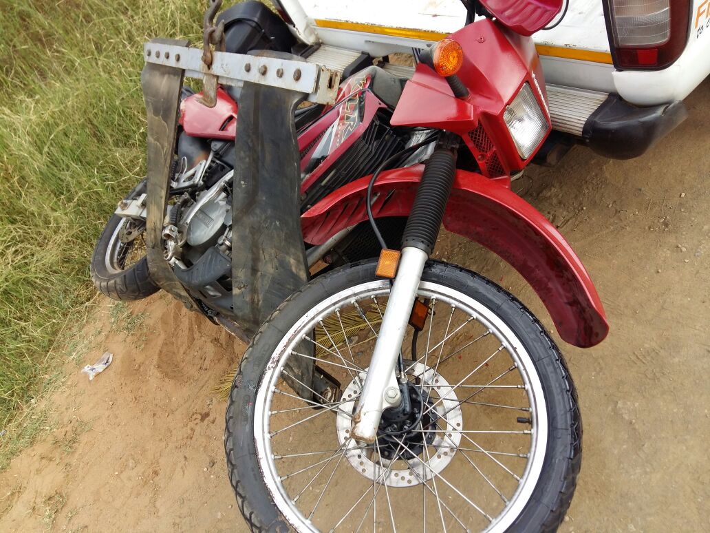 Motorcyclist injured in collision on Solomon Mahlangu drive in Pretoria.