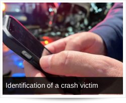 Identification of the victim of a Road Crash