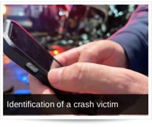 Identification of the victim of a Road Crash