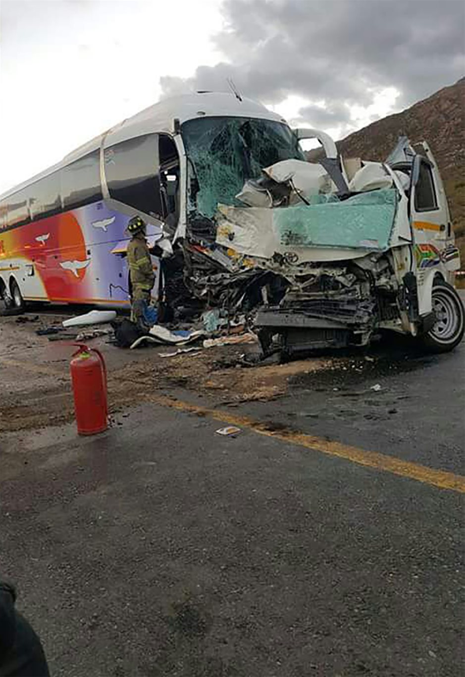 12 Killed in collision between a bus and a taxi on the N1 approximately ...