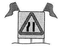 Flags may be attached to sign frames so that the flag movement and visual impact draws attention to the sign.