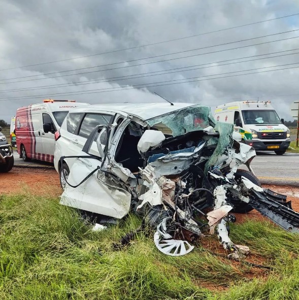 Four injured, one critically in a collision between a truck and a car ...
