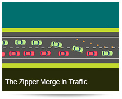 Sharing Roads and the Zipper Merge in Traffic