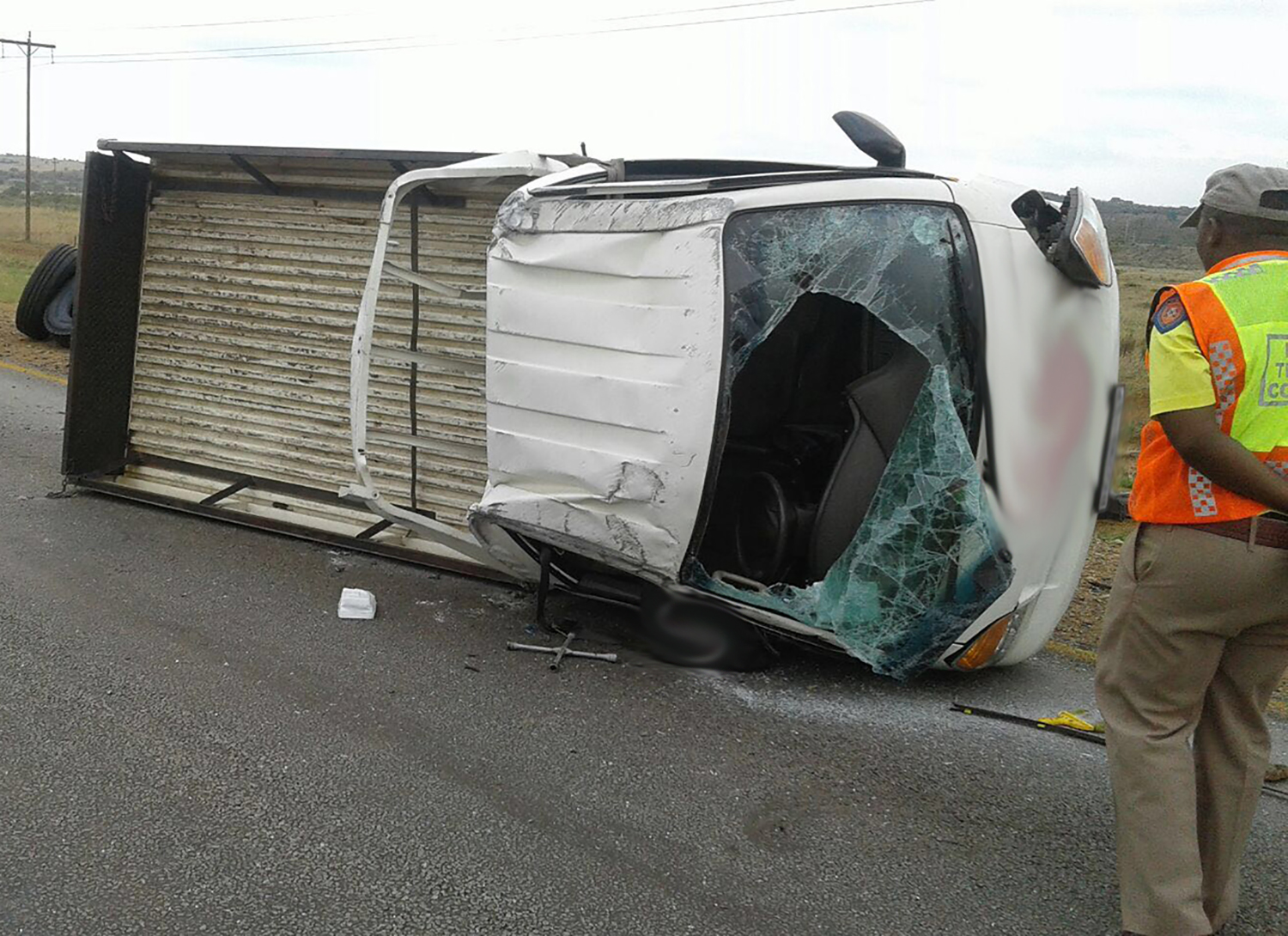 Truck driver seriously injured after vehicle rolls
