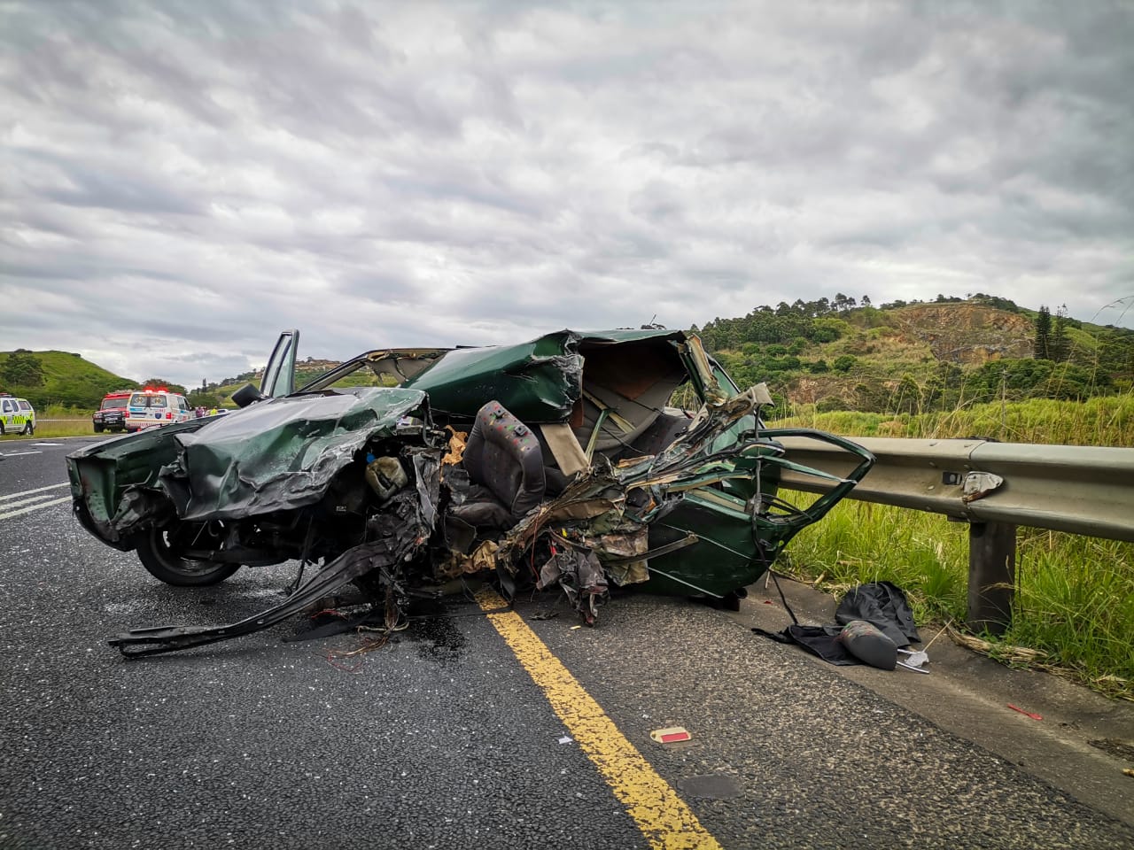 Five killed in a horror crash on the N2, Umtentweni