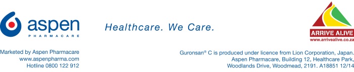 Marketed by Aspen Pharmacare Marketed by Aspen Pharmacare www.aspenpharma.com Hotline 0800 122 912
