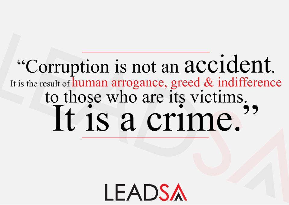 Let's fight corruption in the City of Johannesburg - Arrive Alive
